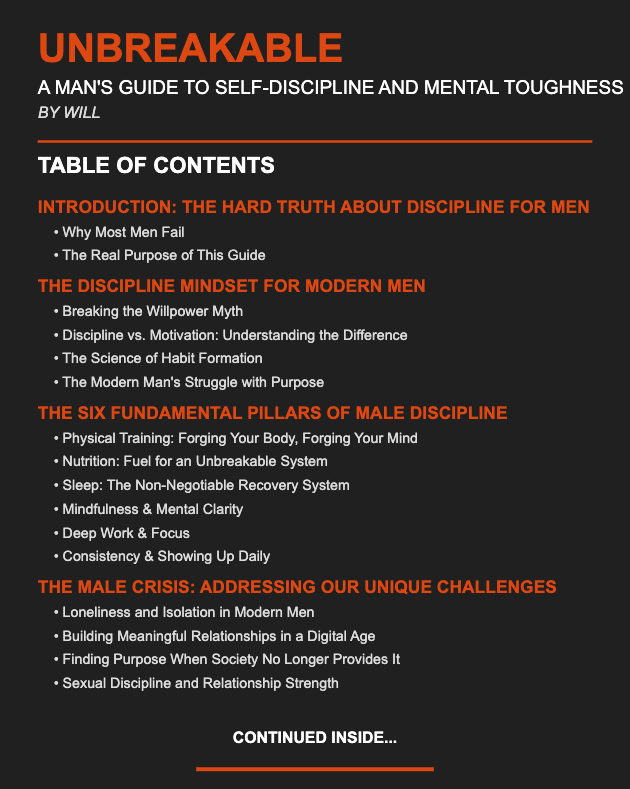 UNBREAKABLE: Complete Guide to Discipline